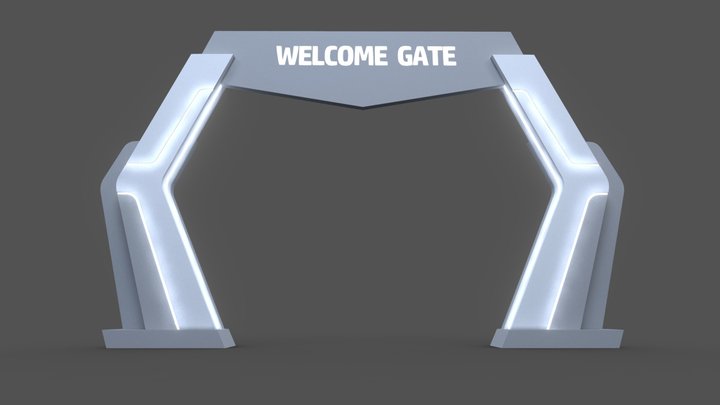 WELCOME GATE 01 3D Model