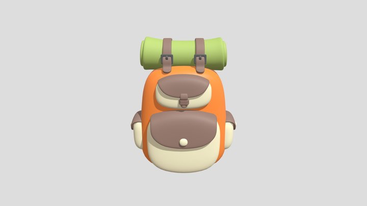 Backpack For Games and Video Characters 3D Model