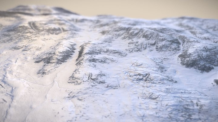 Terrain DEM data_02 3D Model