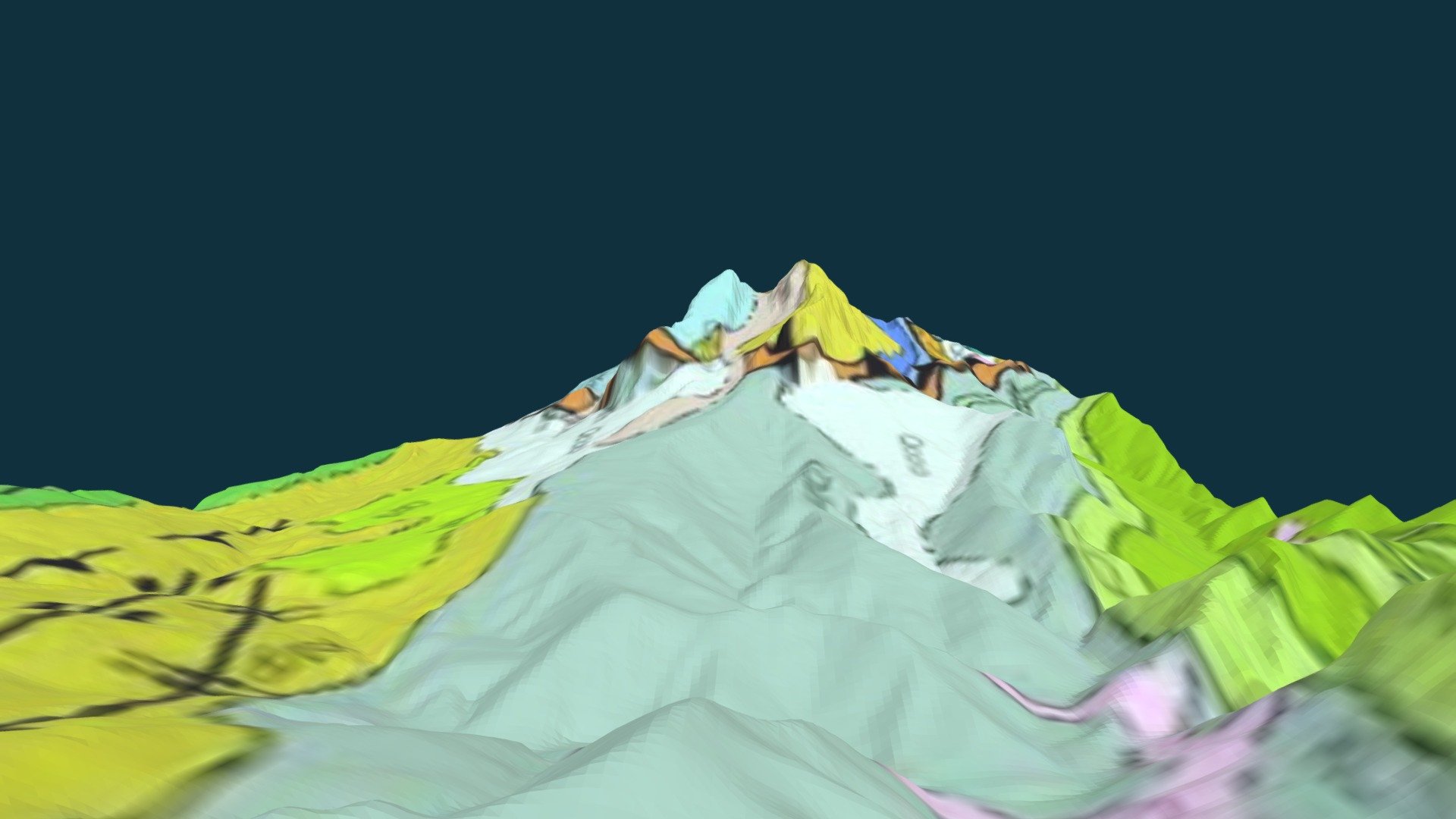 Model geològic 3D del Pedraforca