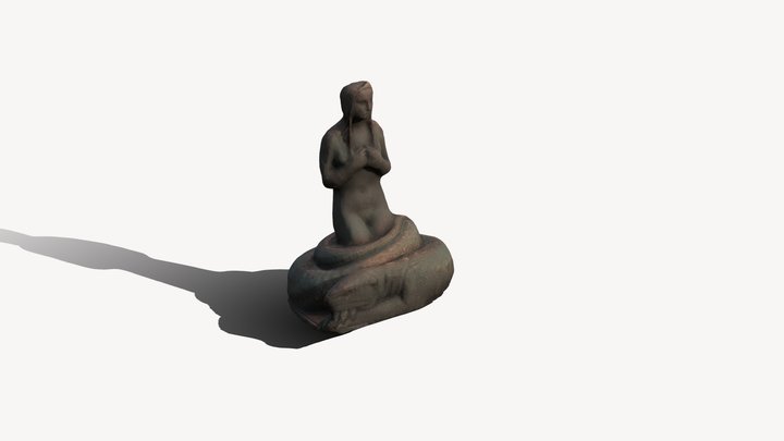 Reptile and Girl by Gustav Vigeland 3D Model