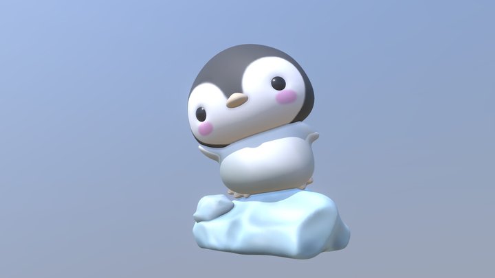 cute animal penguin 3D Model