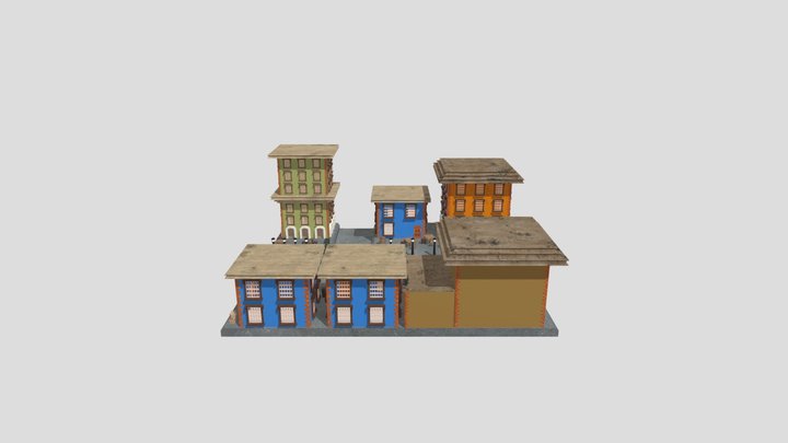 A Random Street 3D Model