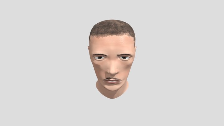 Male Head 3D Model