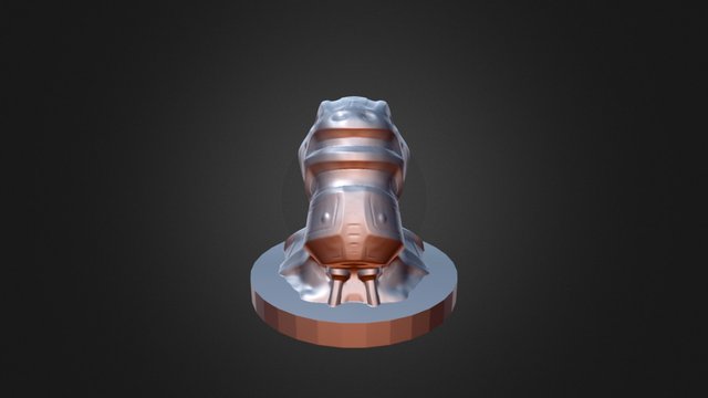 ZBrush 3D Print Sculpt 002 (Robot Head) 3D Model