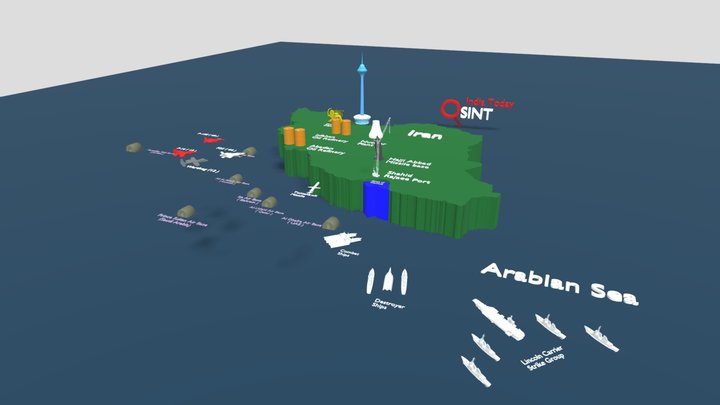 Iran 3D Model