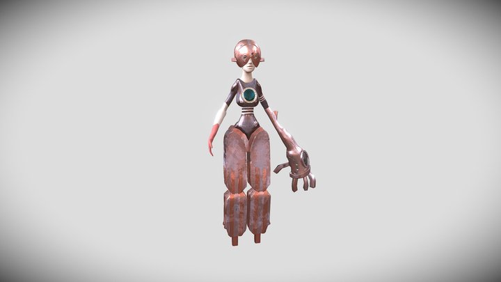 B2C2_Thys_Aneline_ CharaAdvArt_SculptPose 3D Model