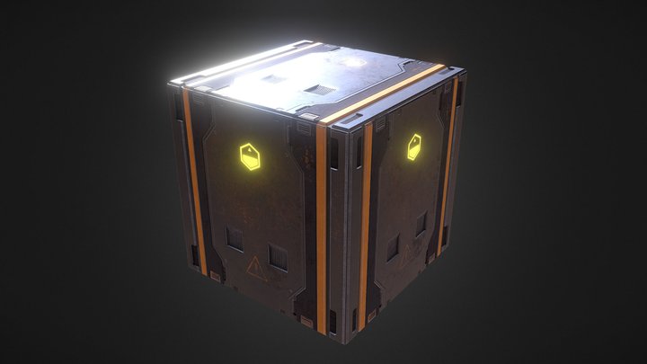 Sci Fi Crate / Exercise 3D Model