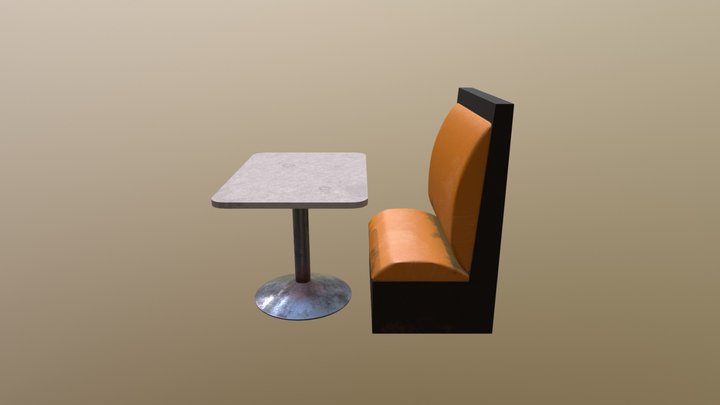 Booth 'n Table 3D Model