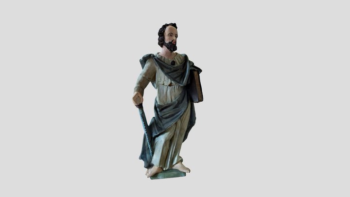 Pulpit sculpture of the Piltene Lutheran Church 3D Model