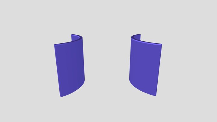 Parabolic Cylinder 3D Model