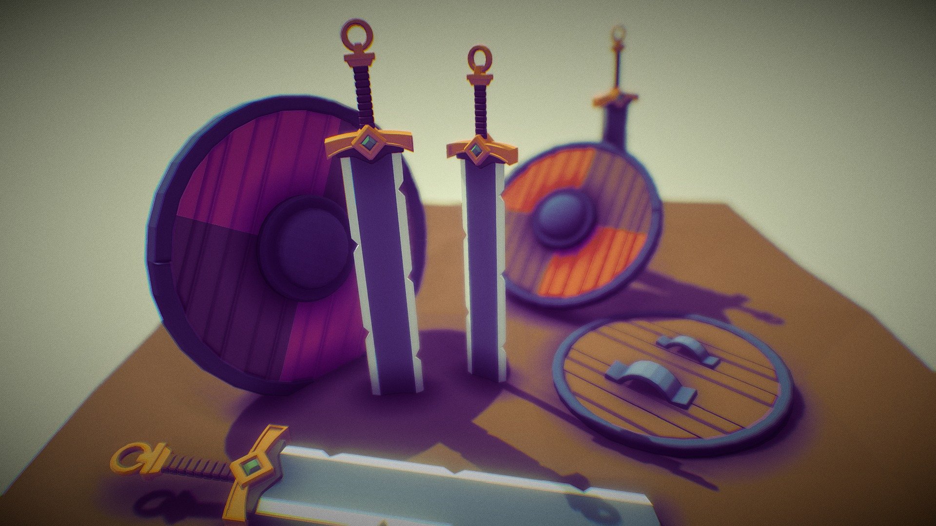 Diorama Espadas y Escudos