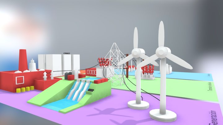 Cadena de valor de la electricidad – Free 3D Model STL