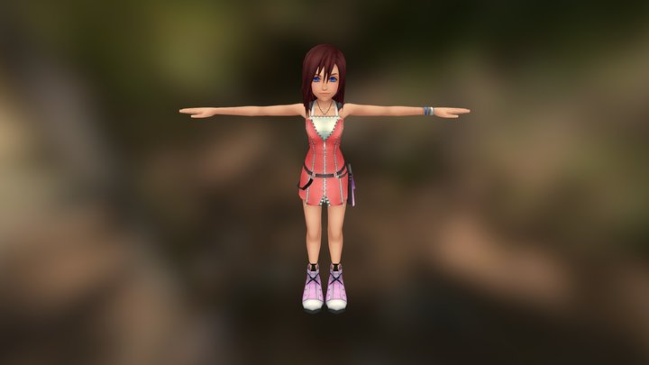 PSX PS2 PS3 - Kingdom Hearts 2 - Kairi 3D Model