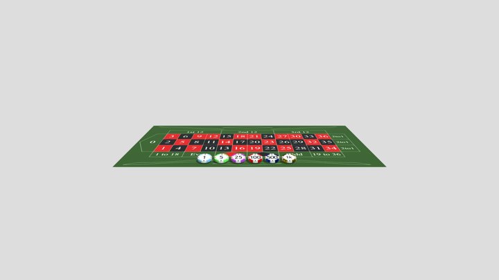 Casino Chips and Layer 3D Model