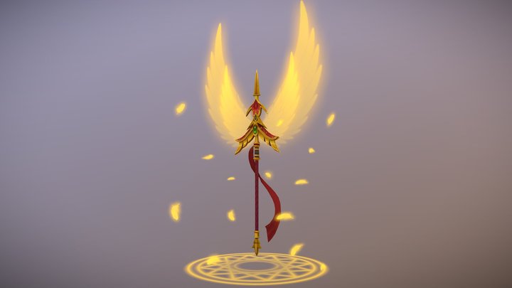 Imperial Dragon Spear 3D Model