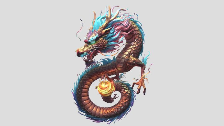 chinesischer+drache+3d-modell