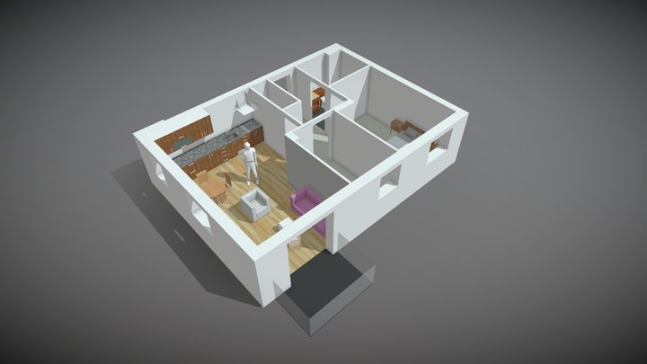Meridian Floorplan v2 3D Model