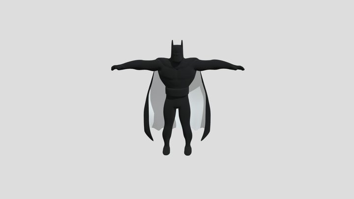 Batman (BTAS) Full Rig 3D Model