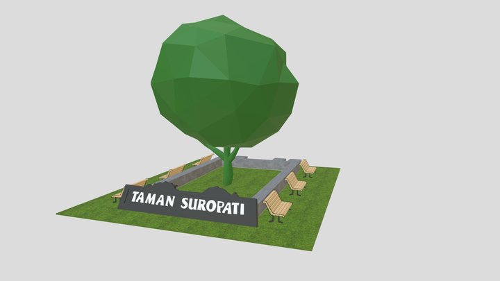 Taman Suropati 3D Model