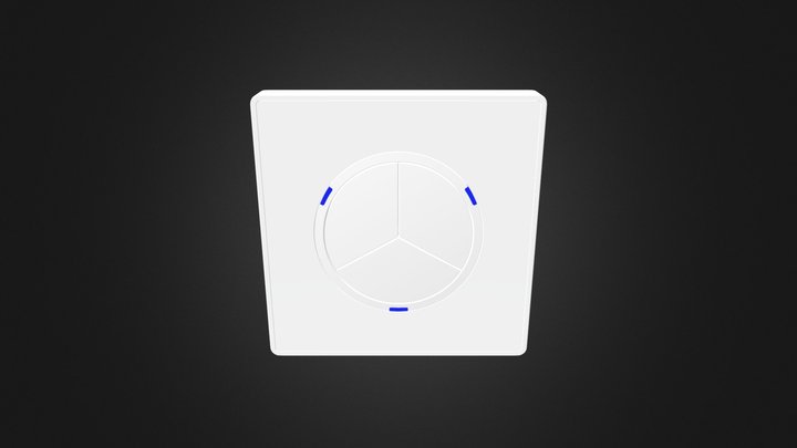 Circle-switch-3gang 3D Model
