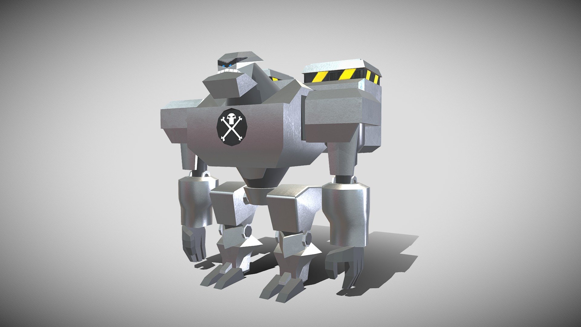 Robot_Clase taller arte 3D para videojuegos