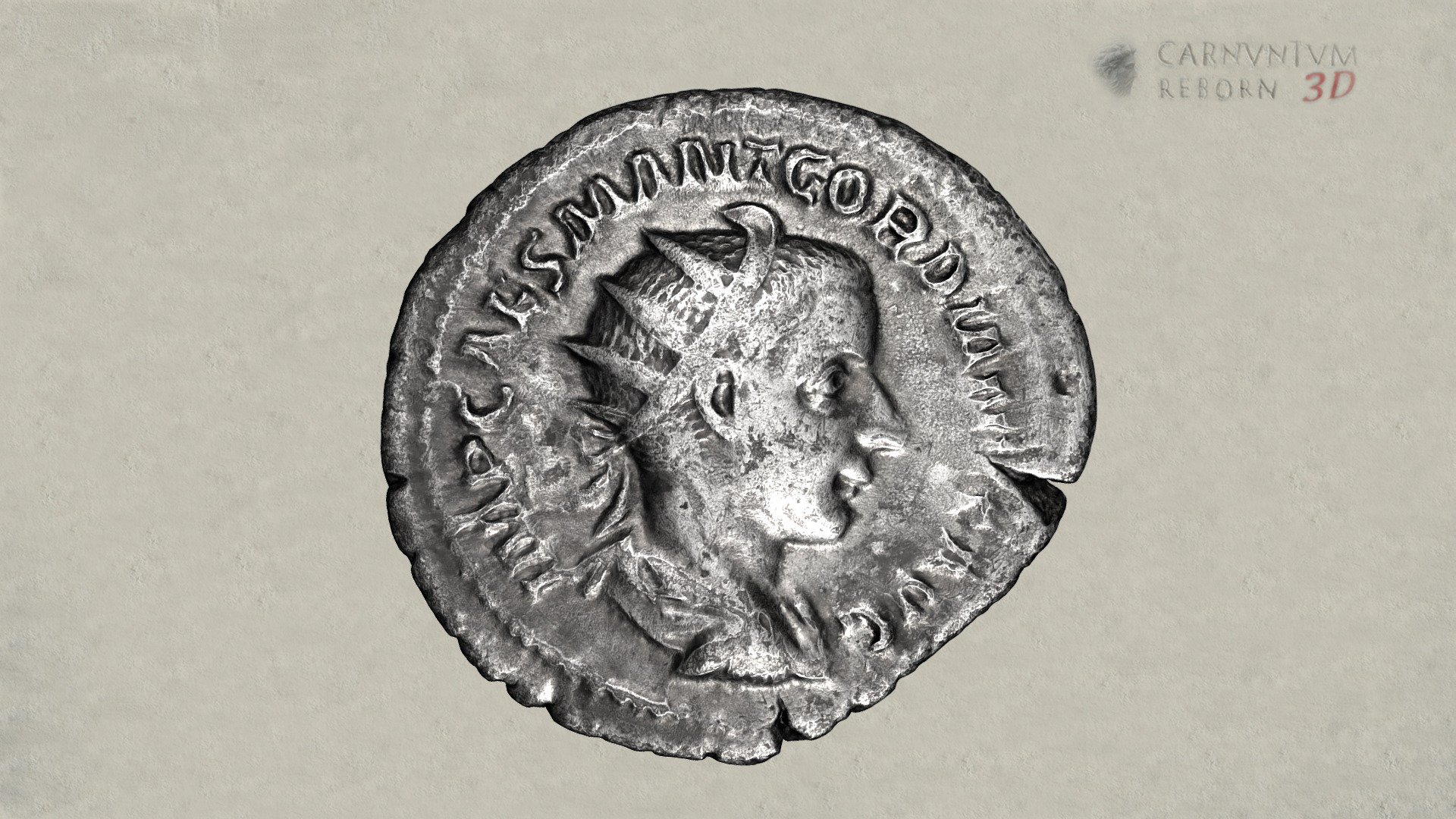 Antoninian - Gordianus III. — Sketchfab embed 3D viewer
