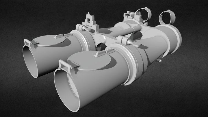 7x50 U-Boat Binoculars – Game-Ready (NoTex) 3D Model
