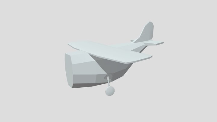 Plane Blockout WIP 3D Model