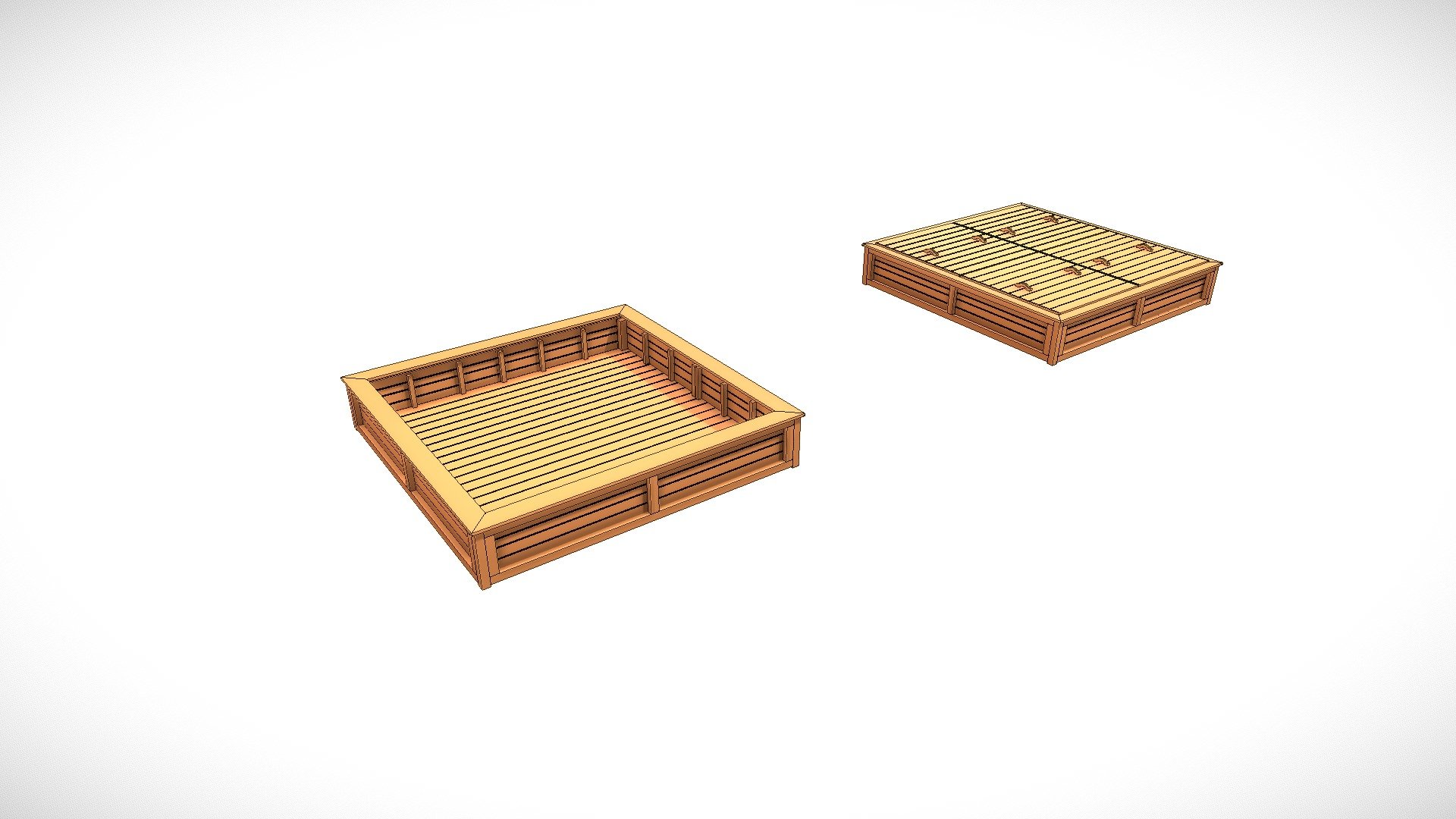 Sand Box-10 Ft - 3D model by FR- Conceptual Engineering by RB [80e682e