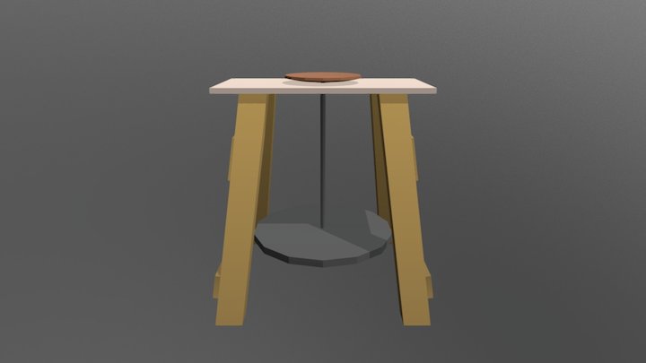 Asset by Feyfolken | Props | Potter Wheel 3D Model