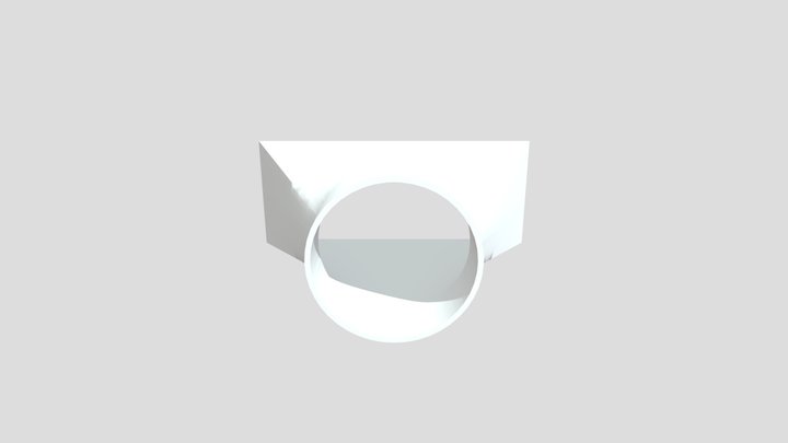 Dust Chute 80mm - 1 3D Model