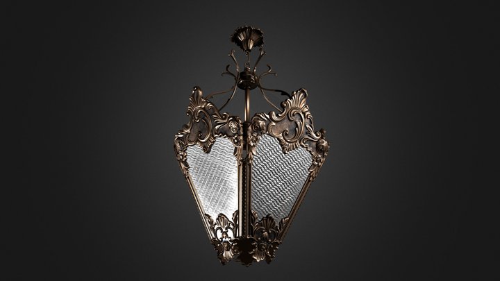 Baroque lustre 3D Model