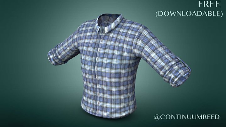 Shirt (Scott Alt 2) - Character Clothes (Free) 3D Model