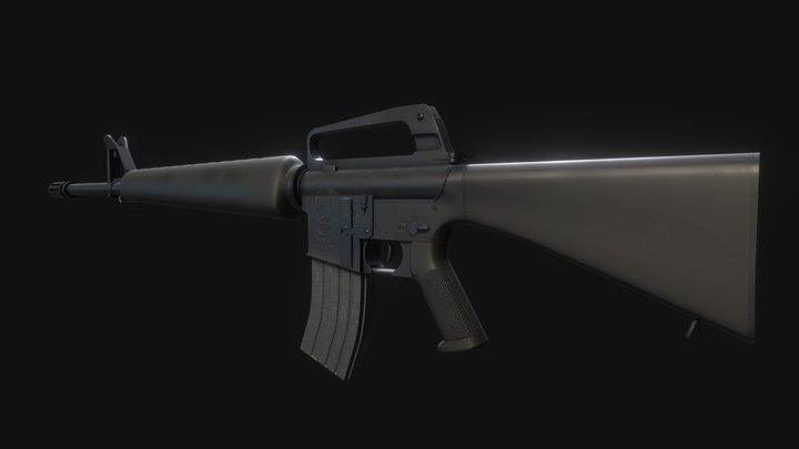 M16A1 3D Model