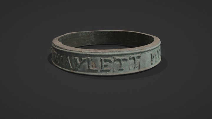 Church bell inscription cut for recasting 3D Model