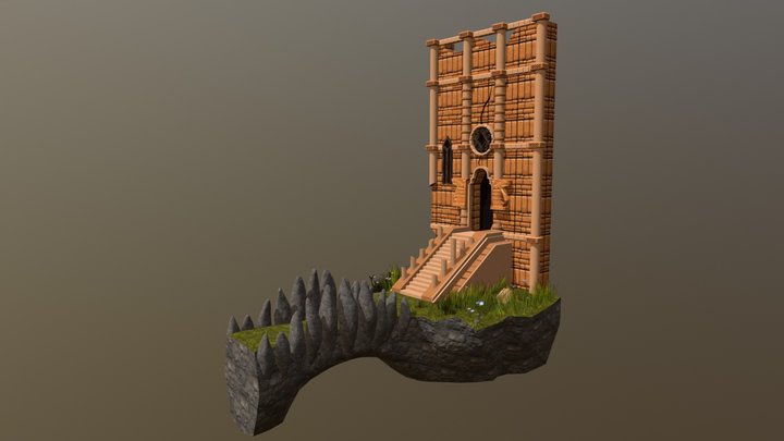 Ворота в храм 3D Model