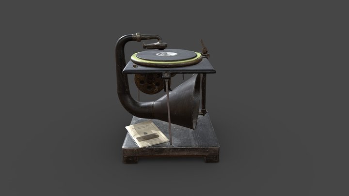 Edison Turntable 3D Model