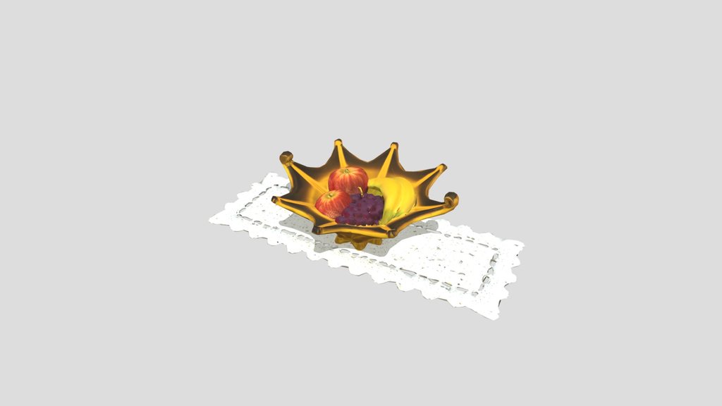 Amber_ Glass_ Fruit_ Bowl_obj