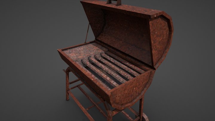 BBQ Grill - PSX/PS1 Style 3D Model