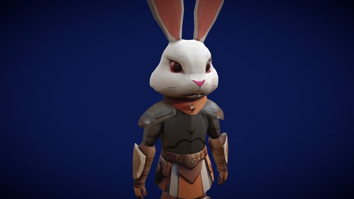 Bunny Warrior 3D Model