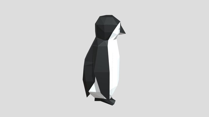 Pinguin paper model 3D Model
