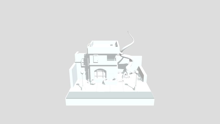 Diorama_Simple_House 3D Model