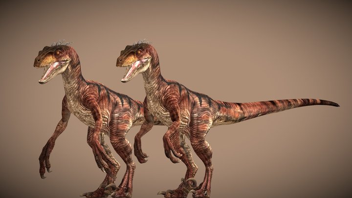 Jurassic World Rebirth Velociraptor Pack ALT – Free 3D Model STL