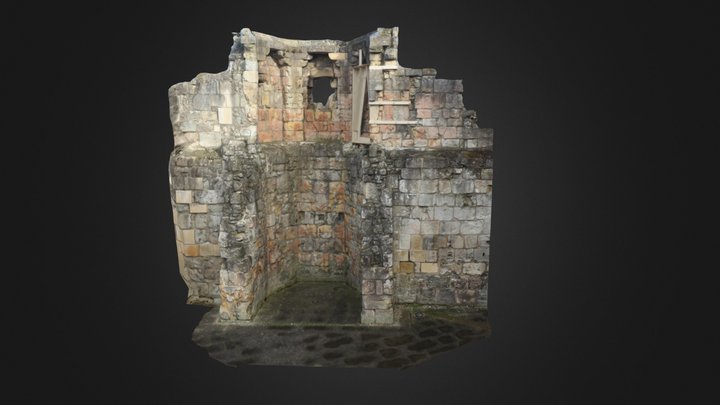 Burnt Medieval Tower 3D Model