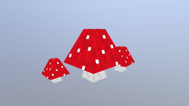 Red mushroom 3D Model