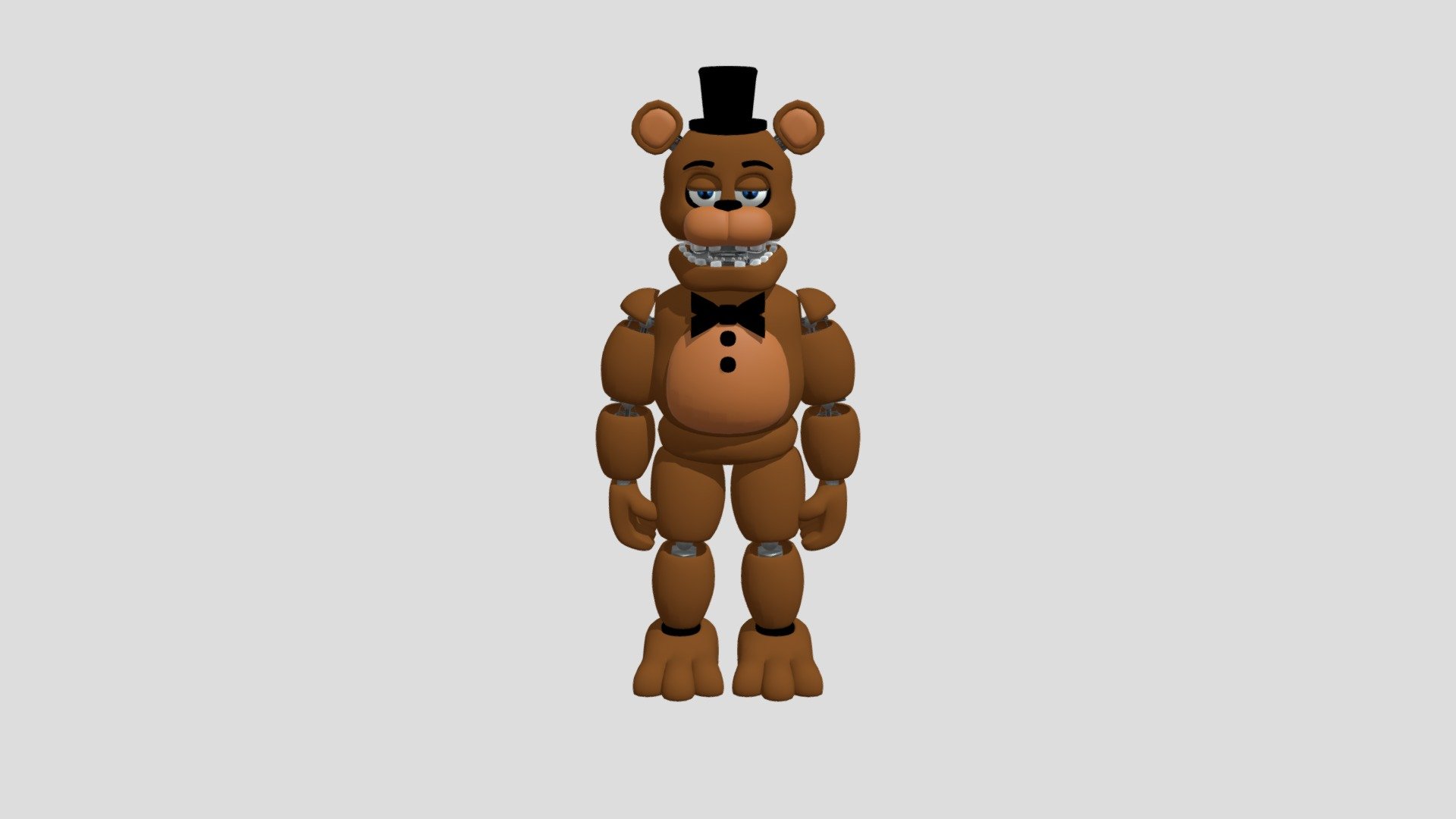 Fnaf 2 Unwithered Freddy - Download Free 3d Model By Freddychild1987 