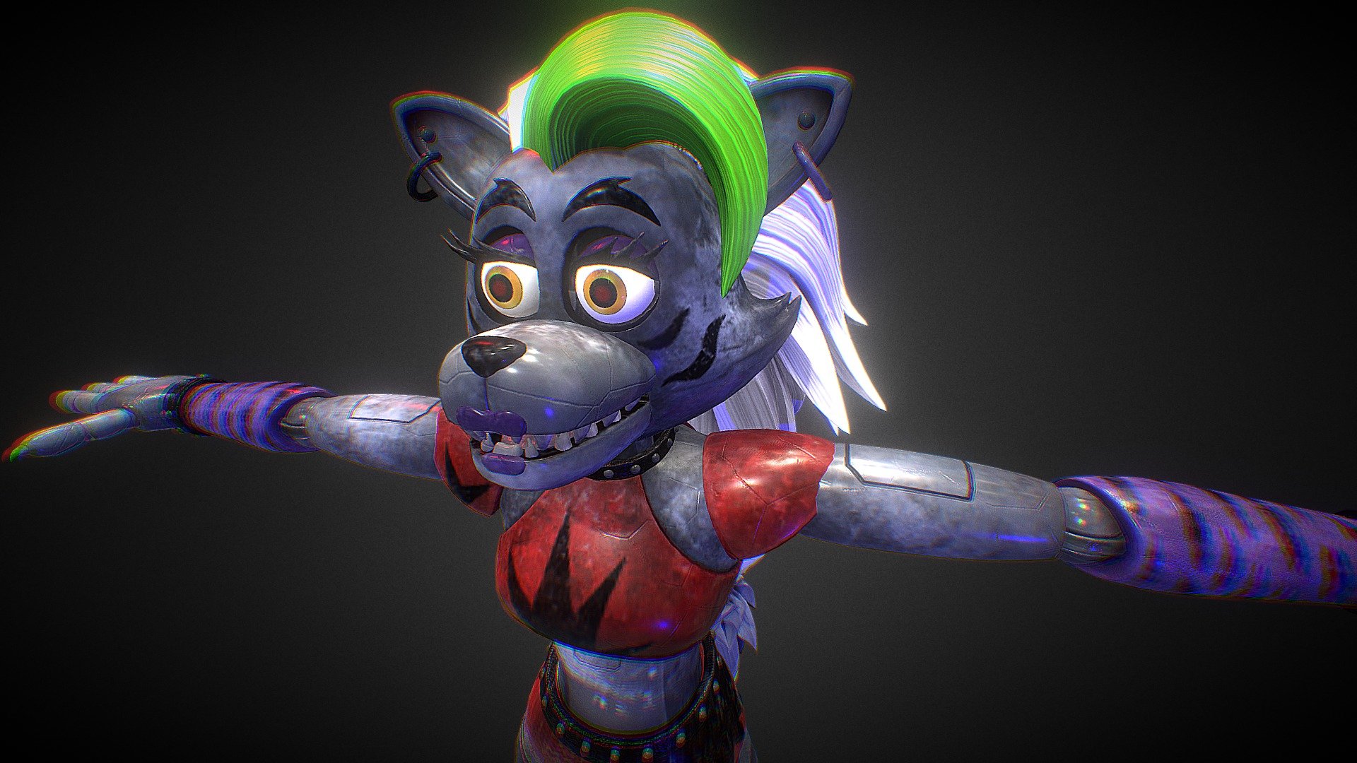 SimplePlanes  FNaF SB Roxy Statue