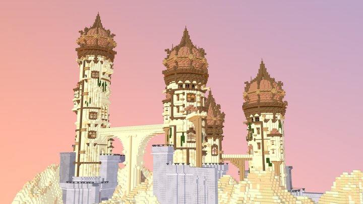 Fantasy Tower Spawn 3D Model