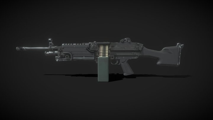 M249 Counter Strike 2 3D Model